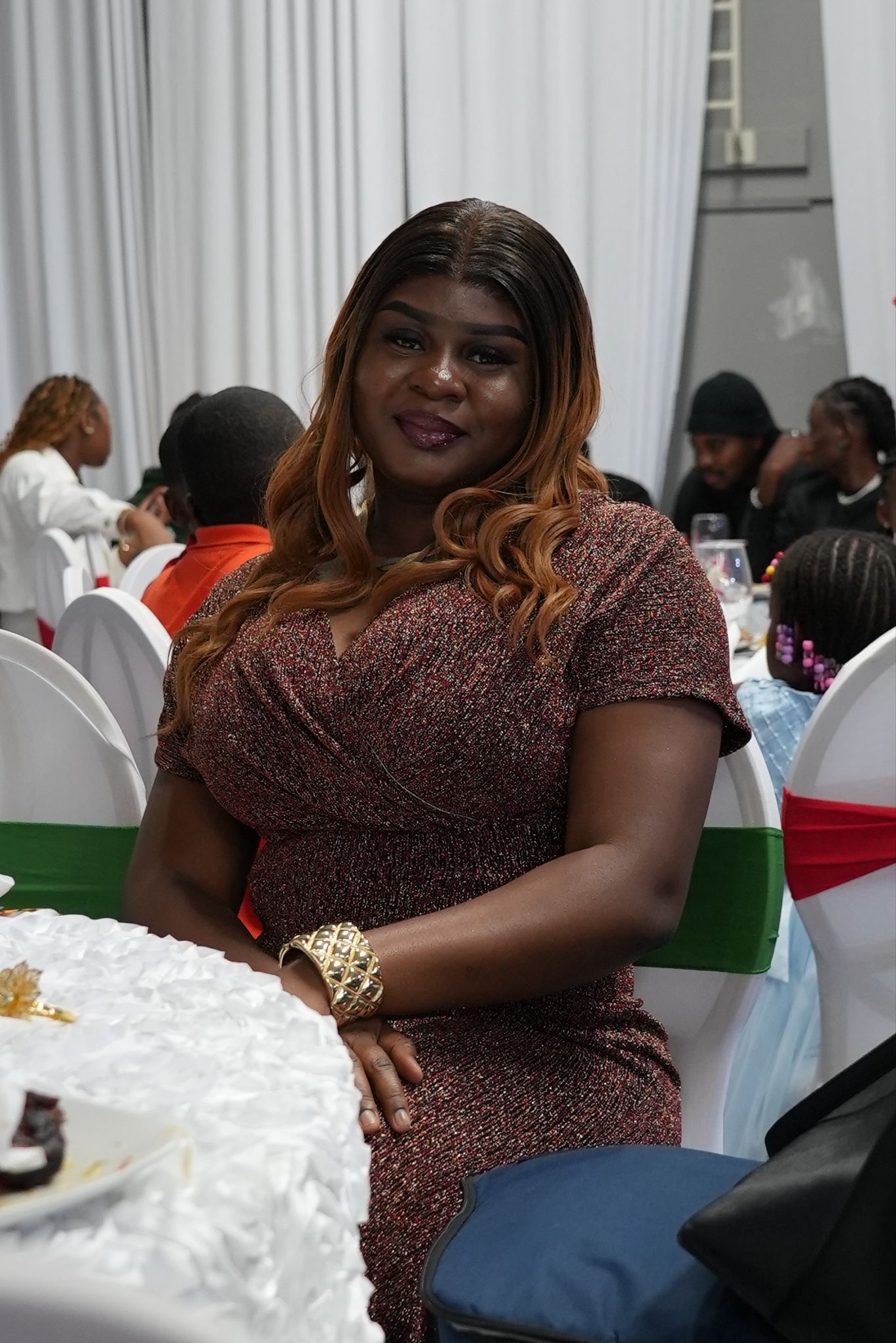 Portrait of Congolese community member at Independence Day party