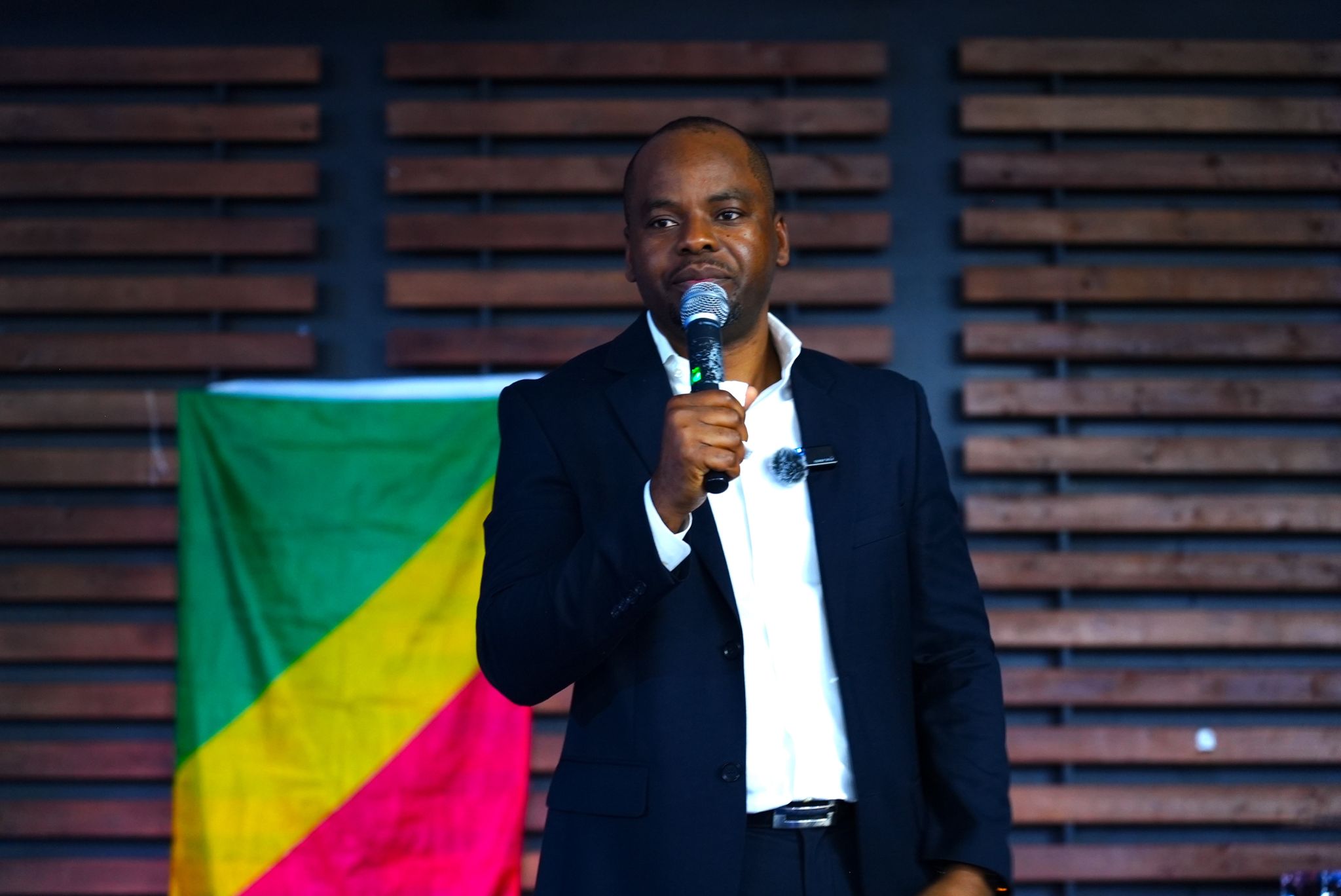 Congolese Independence Day indoor celebration with Republic of Congo-themed decorations