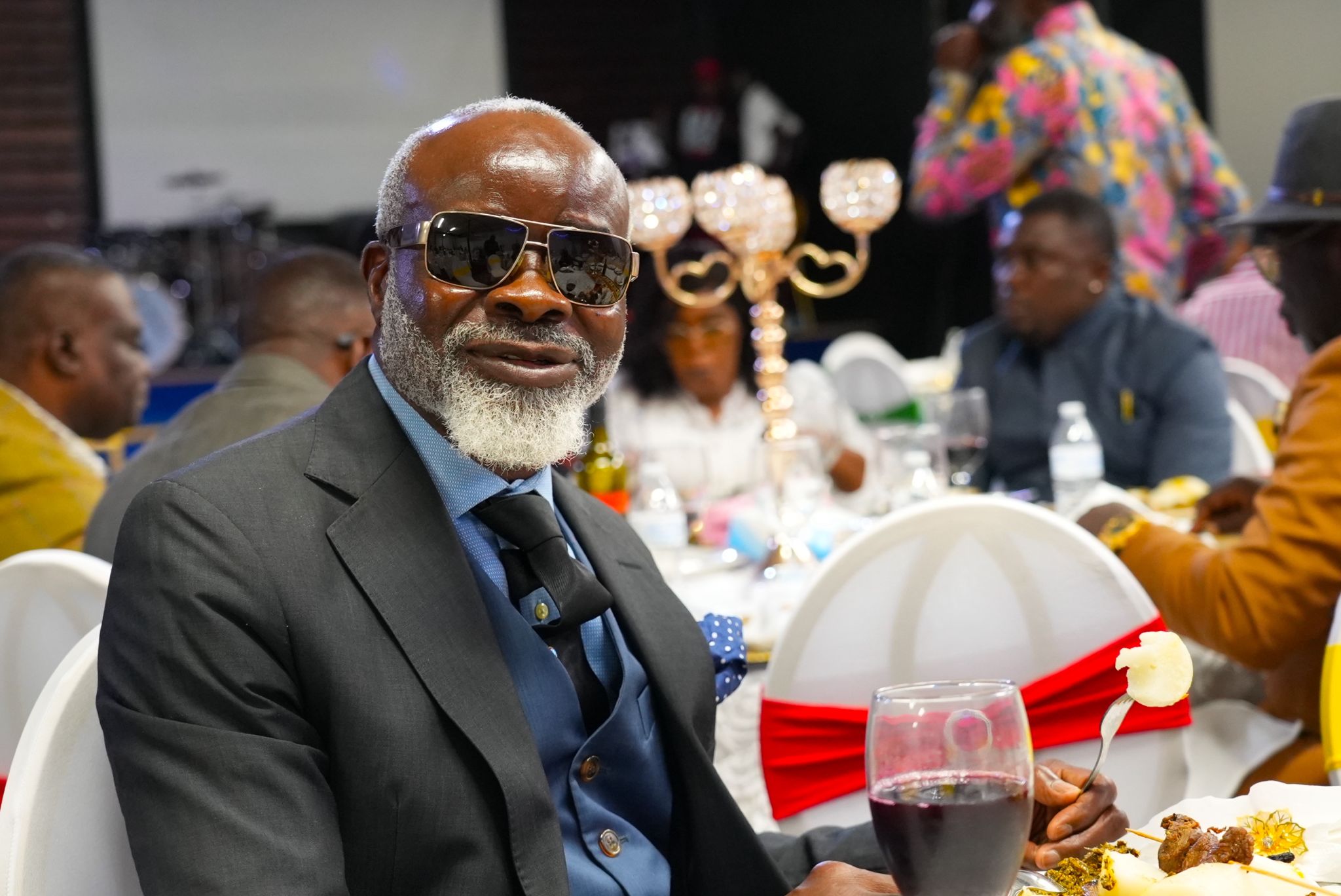 Group of Congolese community members at Independence Day celebration