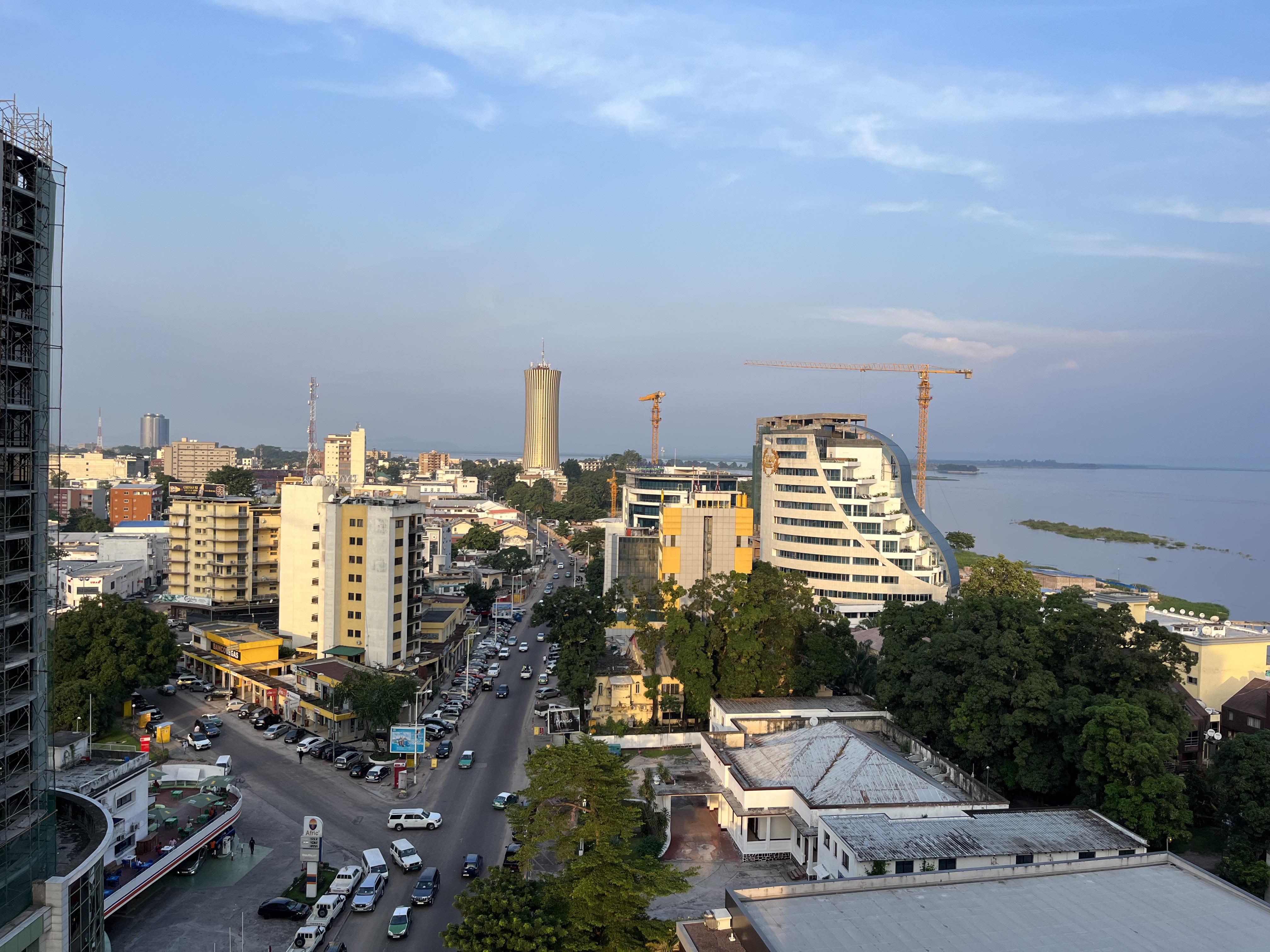 Skyline of Brazzaville, capital of the Republic of Congo