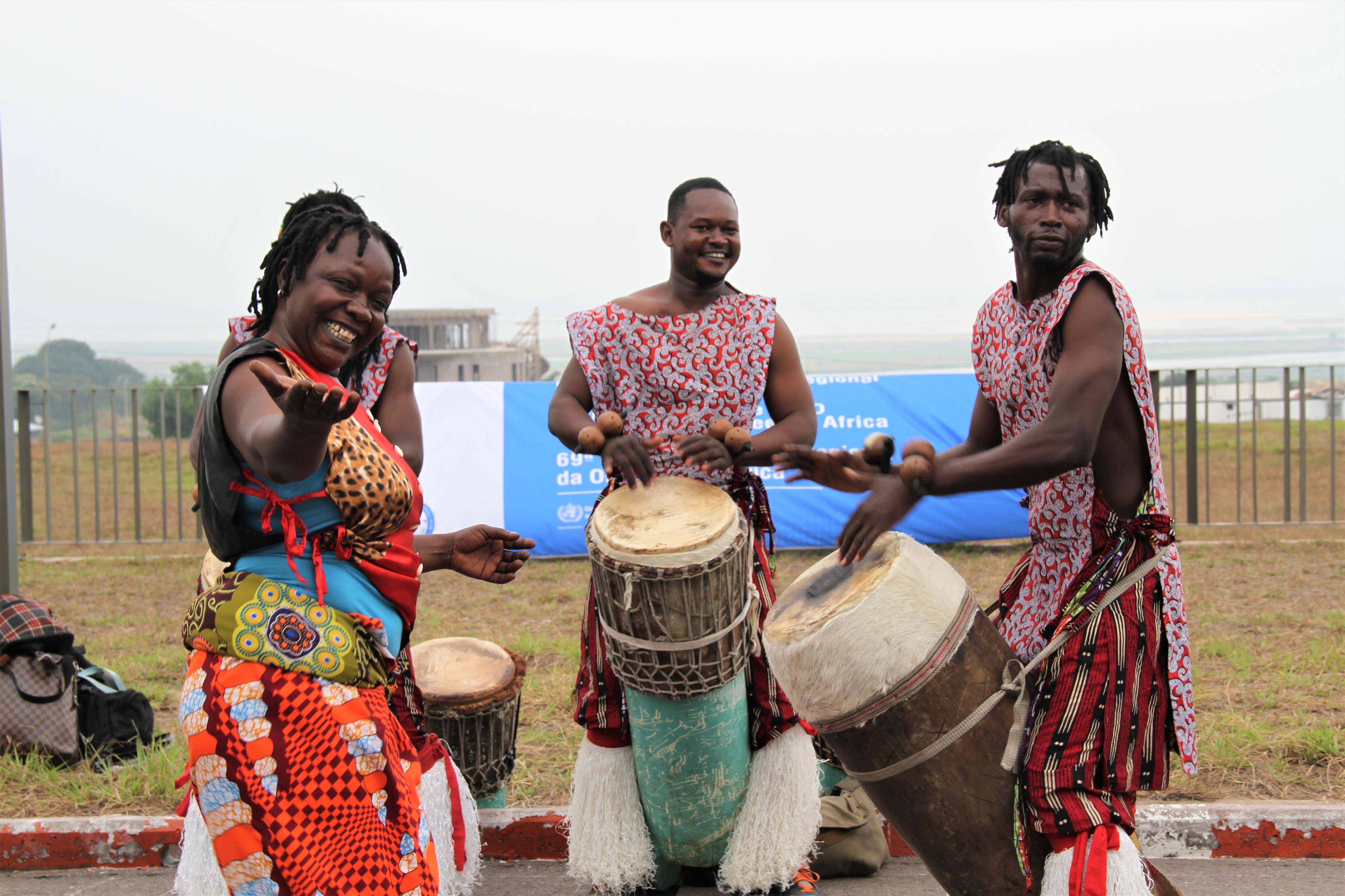 Traditional Congolese music performance